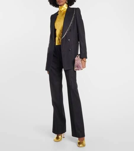 商品Dries Van Noten|金属感皮革高跟鞋,价格¥5205,第2张图片详细描述