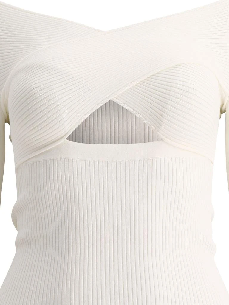 商品Self Portrait|"Crossover" ribbed top,价格¥1436,第3张图片详细描述