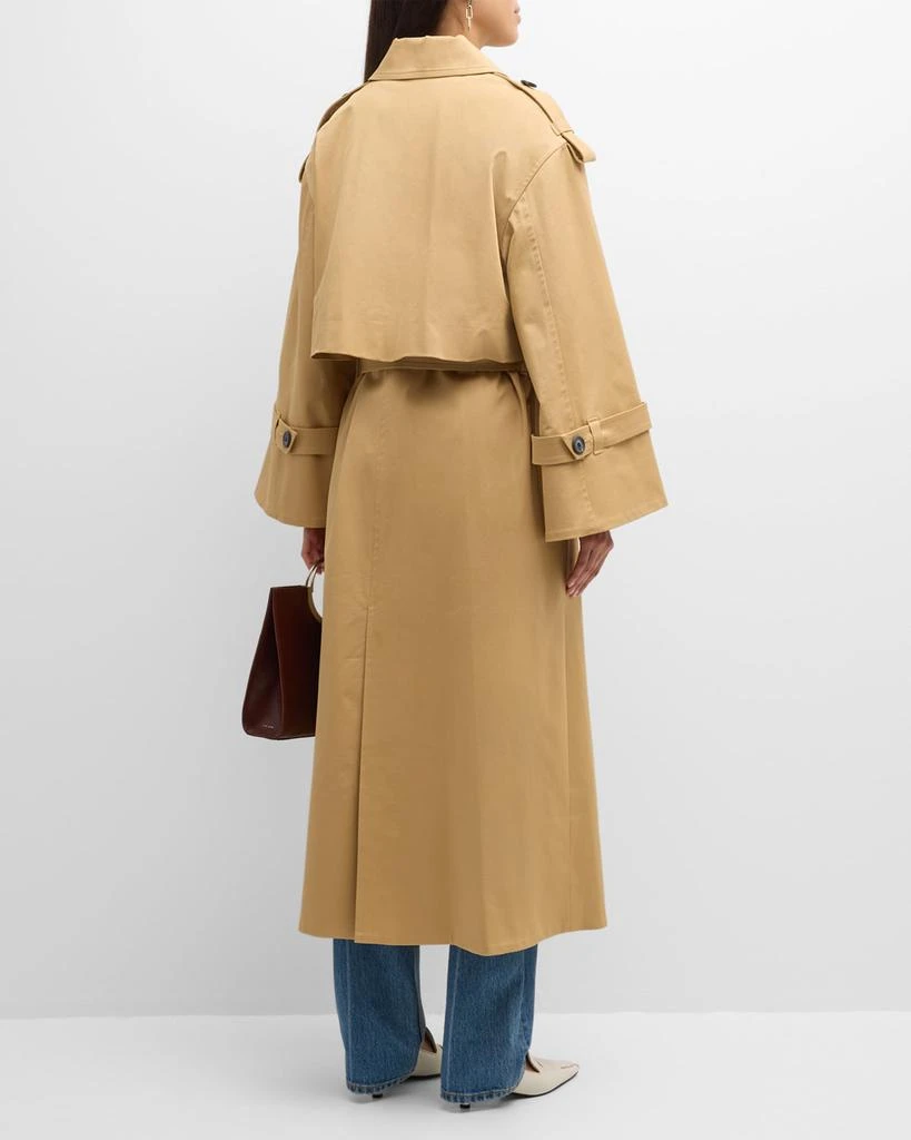 Alanis Double-Breasted Cotton Twill Trench Coat 商品
