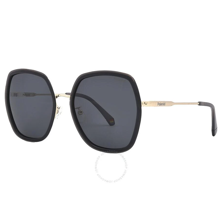 商品Polaroid|Core Polarized Grey Butterfly Ladies Sunglasses PLD 6153/G/S 0KB7/M9 58,价格¥121,第3张图片详细描述