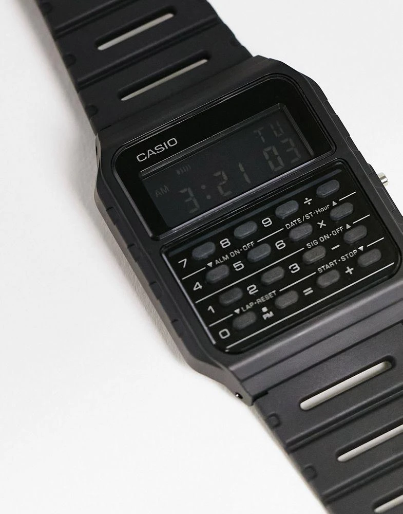 商品Casio|Casio unisex calculator watch in black,价格¥227,第3张图片详细描述