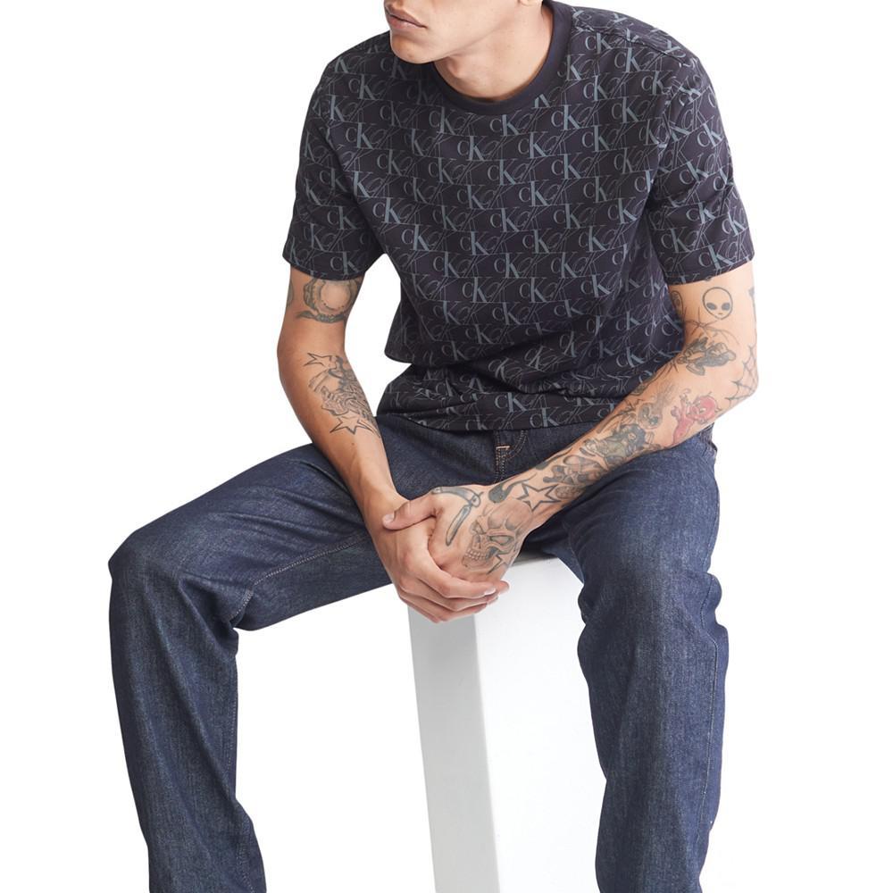 商品Calvin Klein|Men's Doorstep Logo Crewneck T-Shirt,价格¥291,第5张图片详细描述