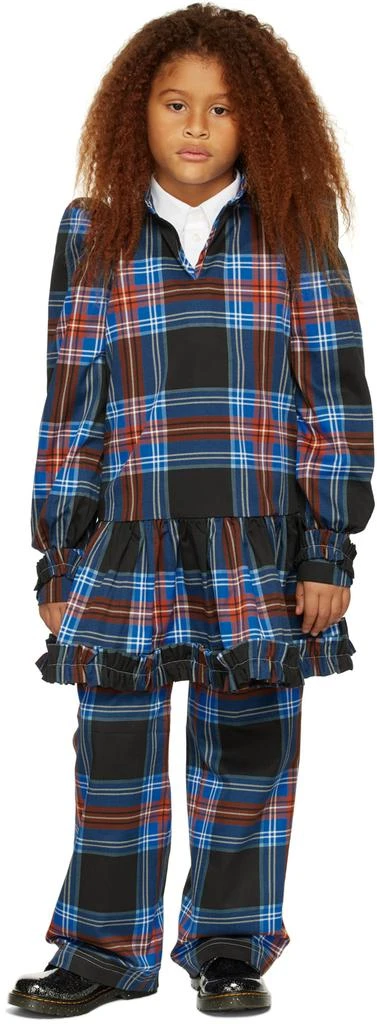 商品Charles Jeffrey Loverboy|SSENSE Exclusive Kids Black Tartan Dress,价格¥1193,第1张图片