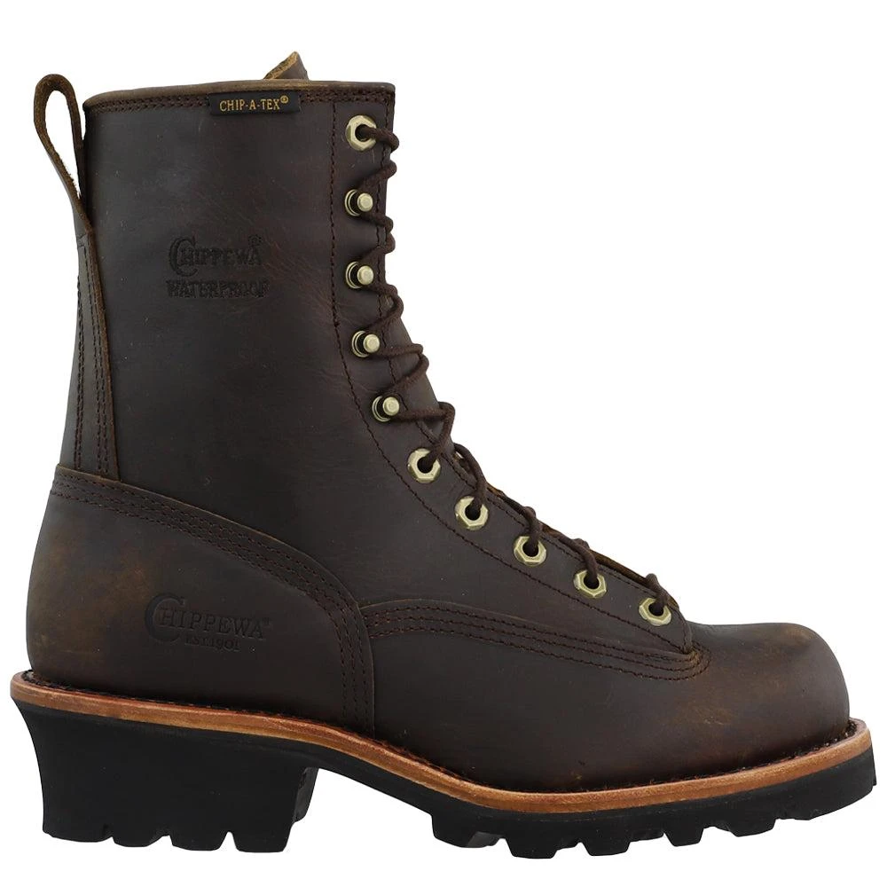 商品Chippewa|Paladin Bay Apache 8 inch Waterproof Soft Toe Work Boots,价格¥2044,第1张图片