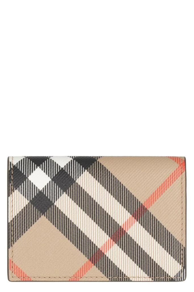 商品Burberry|Burberry Coated Canvas Card Holder,价格¥1752,第1张图片