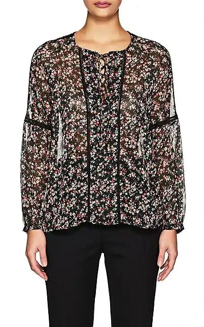 商品Barneys New York|Floral Chiffon Blouse,价格¥357,第1张图片