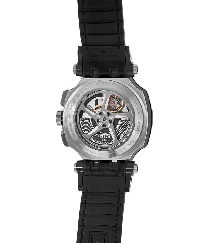 Tissot T-Race Chronograph Grey Dial Black Rubber Strap Men's Watch T115.427.27.061.00商品第3张图片规格展示