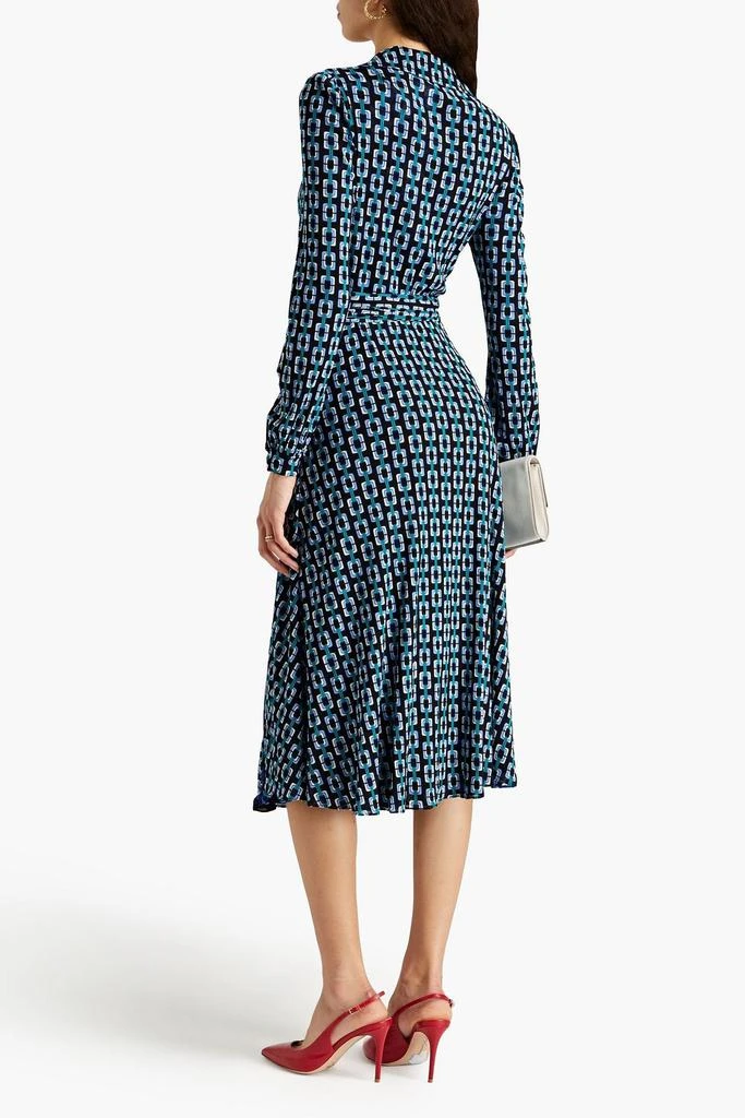 商品Diane von Furstenberg|Phoenix reversible printed stretch-mesh midi wrap dress,价格¥2377,第3张图片详细描述