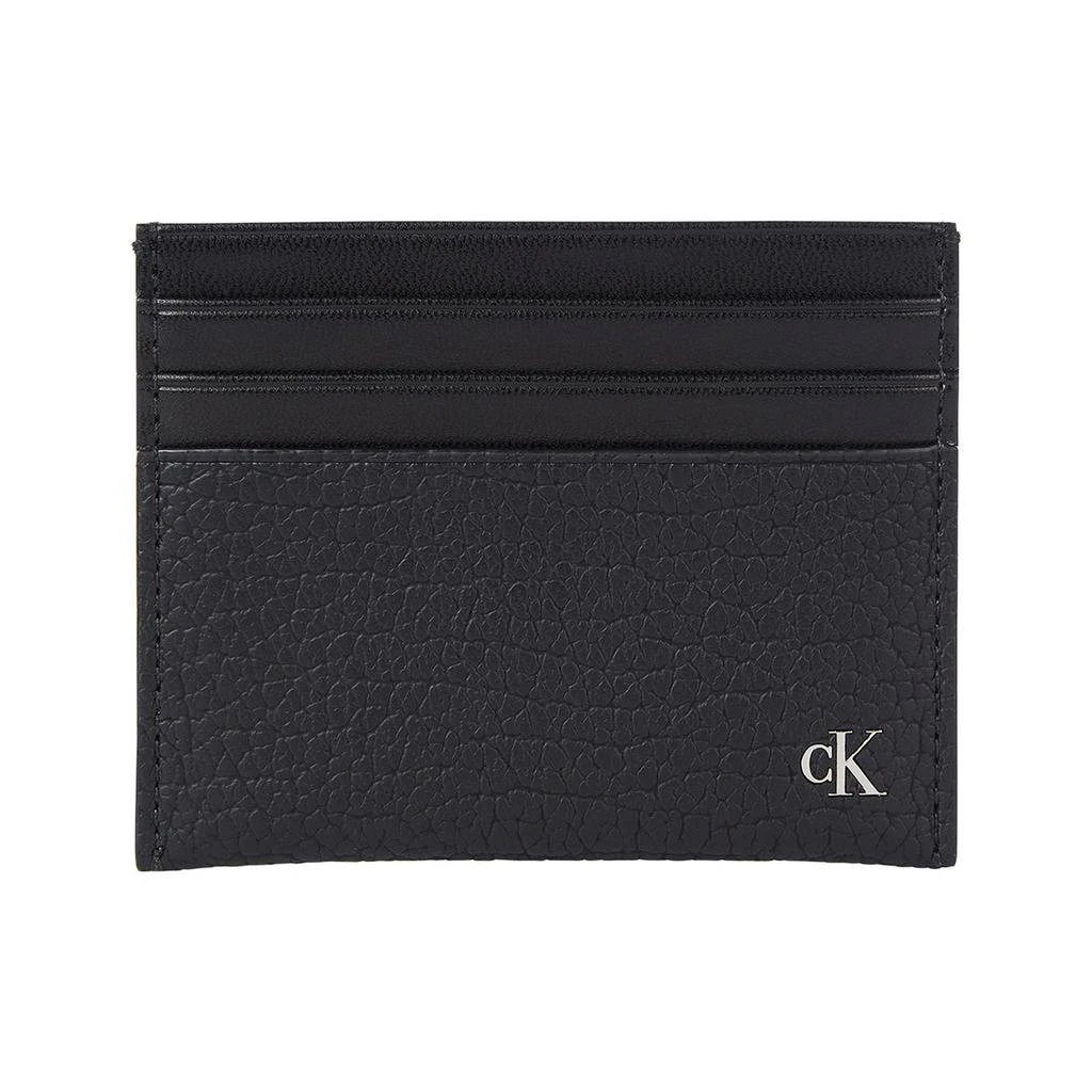 商品Calvin Klein|Calvin Klein Leather Card Holder Wallet - Black,价格¥324,第1张图片