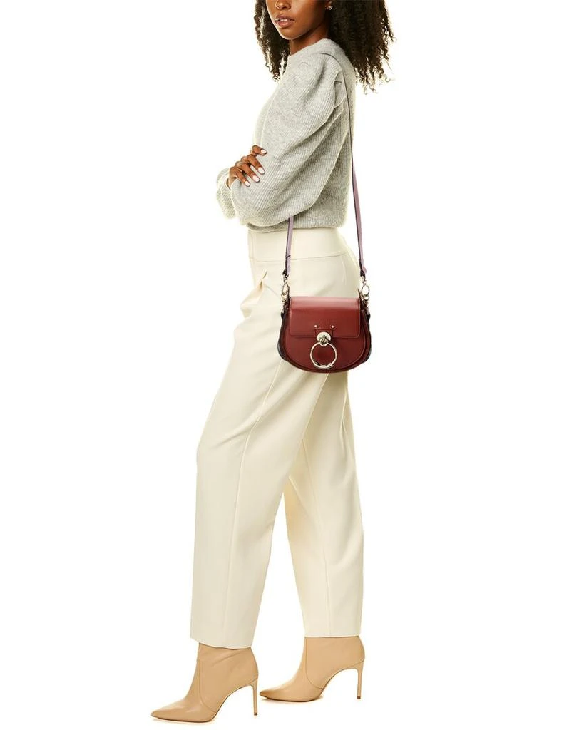 商品Chloé|Chloe Tess Small Leather & Suede Shoulder Bag,价格¥10975,第4张图片详细描述