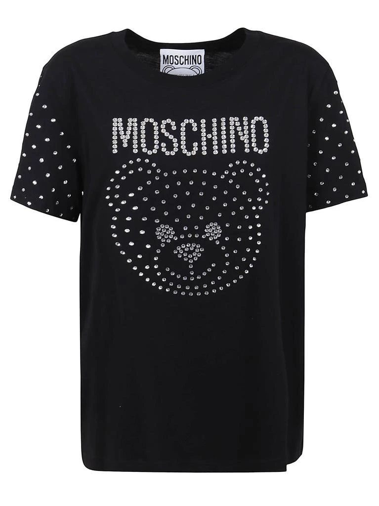 商品Moschino|Moschino Womens Black Cotton T-Shirt,价格¥3551,第1张图片