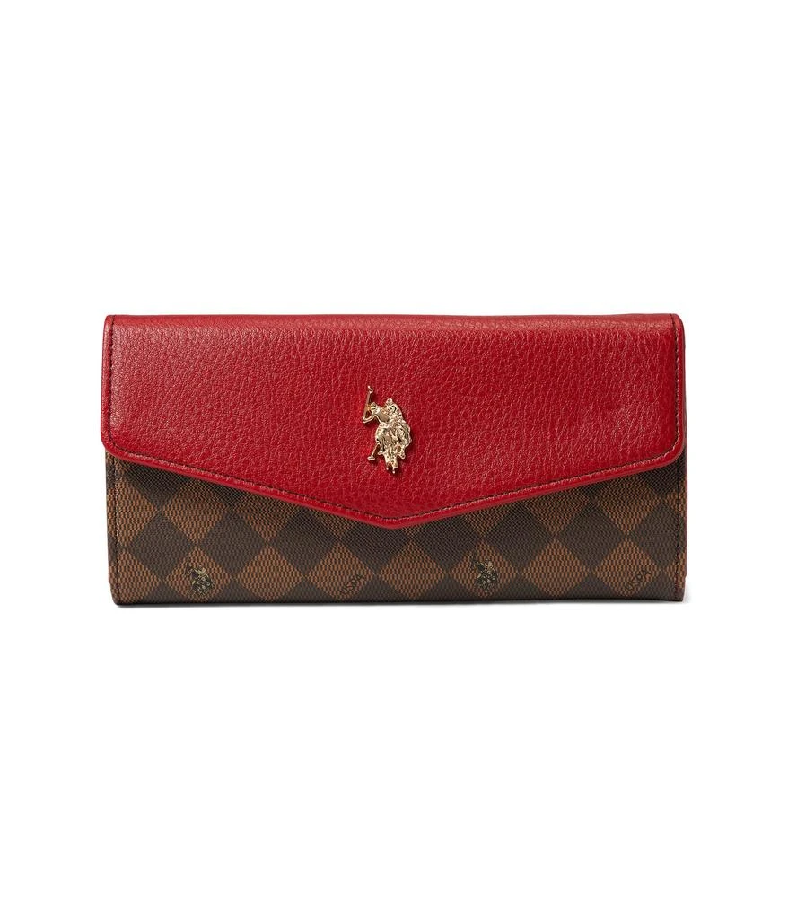 商品U.S. POLO ASSN.|Large Flap Wallet,价格¥223,第1张图片