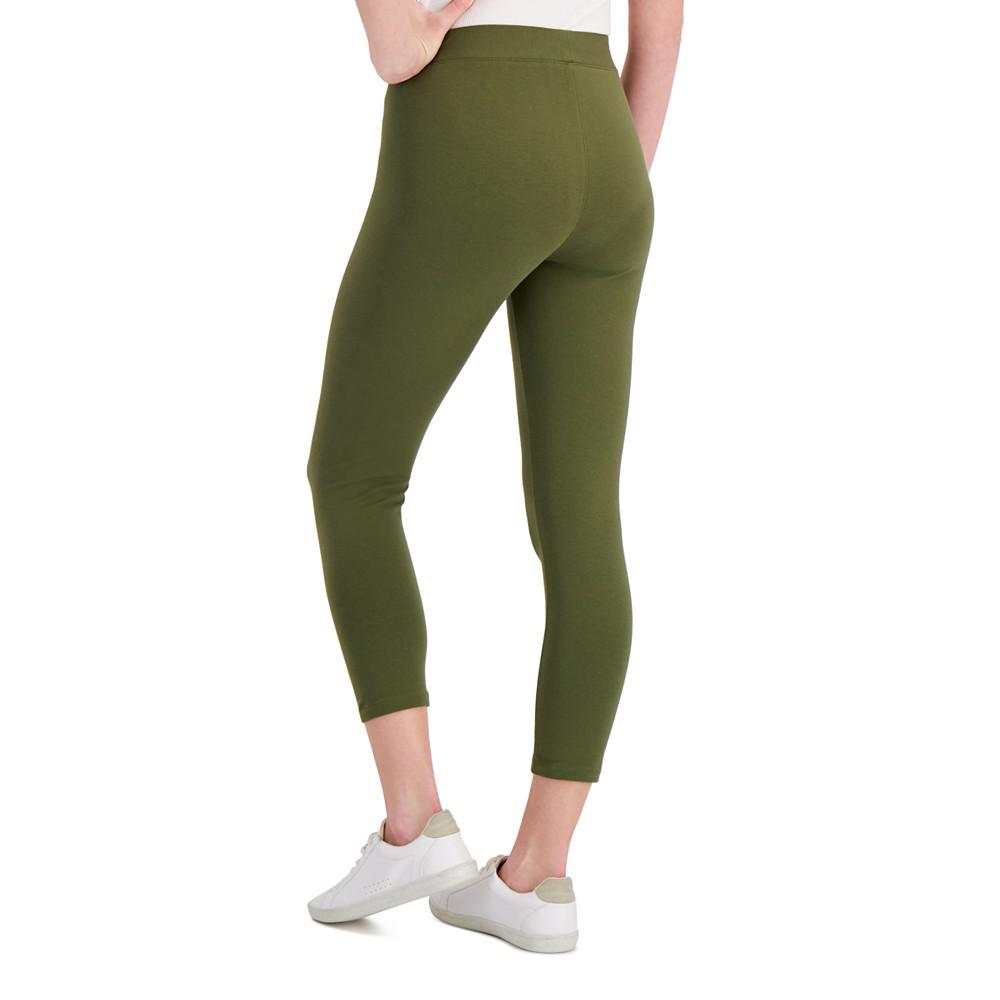 Petite Mid-Rise Basic Capri Leggings, Created for Macy's商品第2张图片规格展示