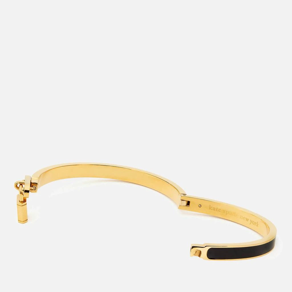 商品Kate Spade|Kate Spade New York Women's Lock And Spade Charm Bangle - Black,价格¥498,第3张图片详细描述
