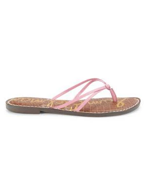商品Sam Edelman|Gerianne Leather Flip Flops,价格¥158,第1张图片