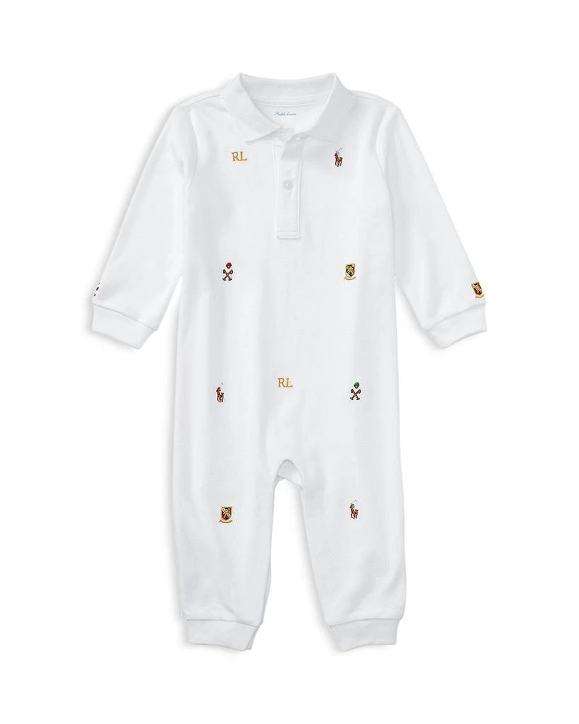 商品Ralph Lauren|Infant Boys' Embroidered Coverall - 尺寸 新生儿-24 个月,价格¥342,第1张图片