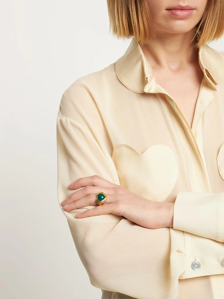 商品Missoma|Jelly Heart Gemstone Ring,价格¥431,第1张图片详细描述