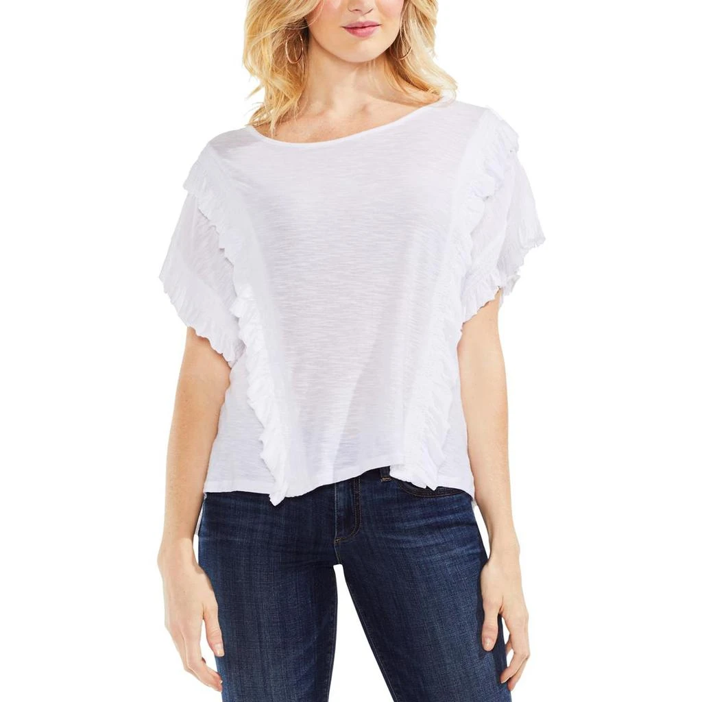 商品Vince Camuto|Vince Camuto Womens Ruffled Casual Pullover Top,价格¥213,第1张图片