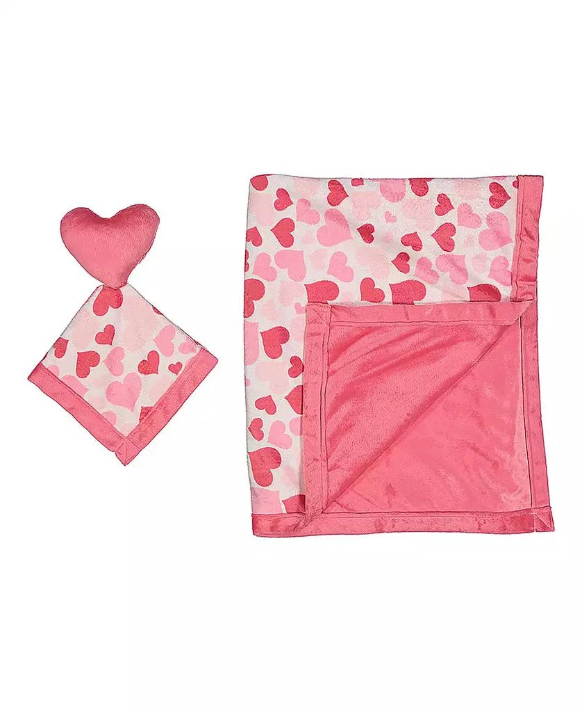 商品Jesse & Lulu|Jesse Lulu Baby Girls 2-Piece Blanket and Toy Security Blanket Set,价格¥172,第1张图片