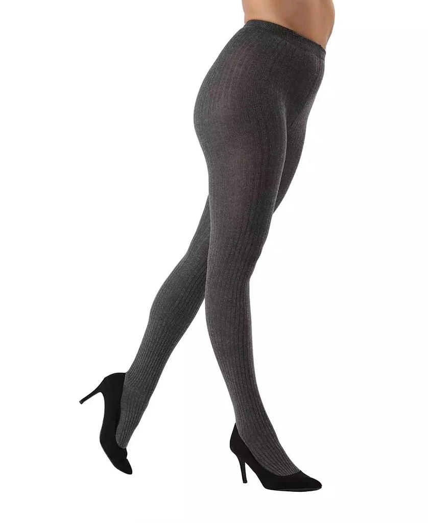 商品Memoi|Women's Boston Ribbed Sweater Tights,价格¥152,第1张图片详细描述
