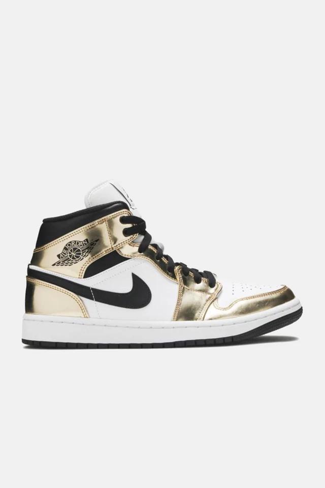 商品Jordan|Nike Air Jordan 1 Mid Se 'Metallic Gold' Sneaker - Dc1419-700,价格¥1300,第3张图片详细描述