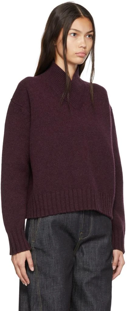 商品Studio Nicholson|SSENSE Exclusive Burgundy Kelvin Sweater,价格¥766,第2张图片详细描述