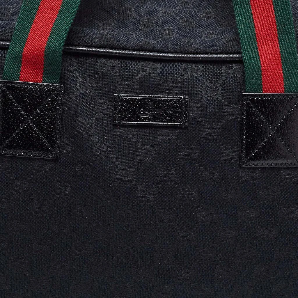 商品[二手商品] Gucci|Gucci Black GG Canvas Medium Collapsible Duffel Bag,价格¥4981,第5张图片详细描述