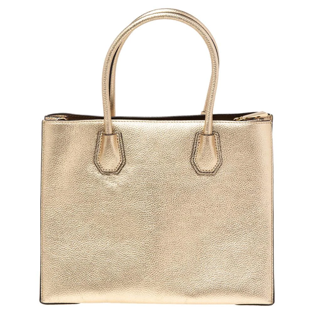 商品[二手商品] Michael Kors|Michael Kors Metallic Gold Leather Medium Mercer Tote,价格¥1045,第4张图片详细描述