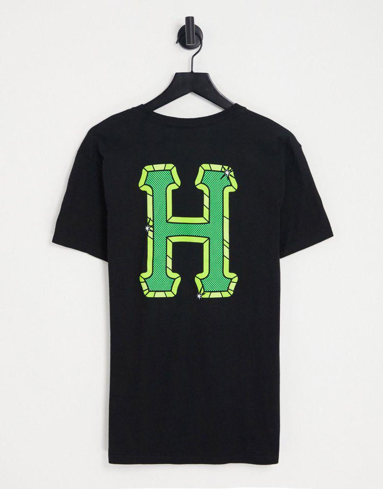 HUF amazing print t-shirt in black商品第2张图片规格展示