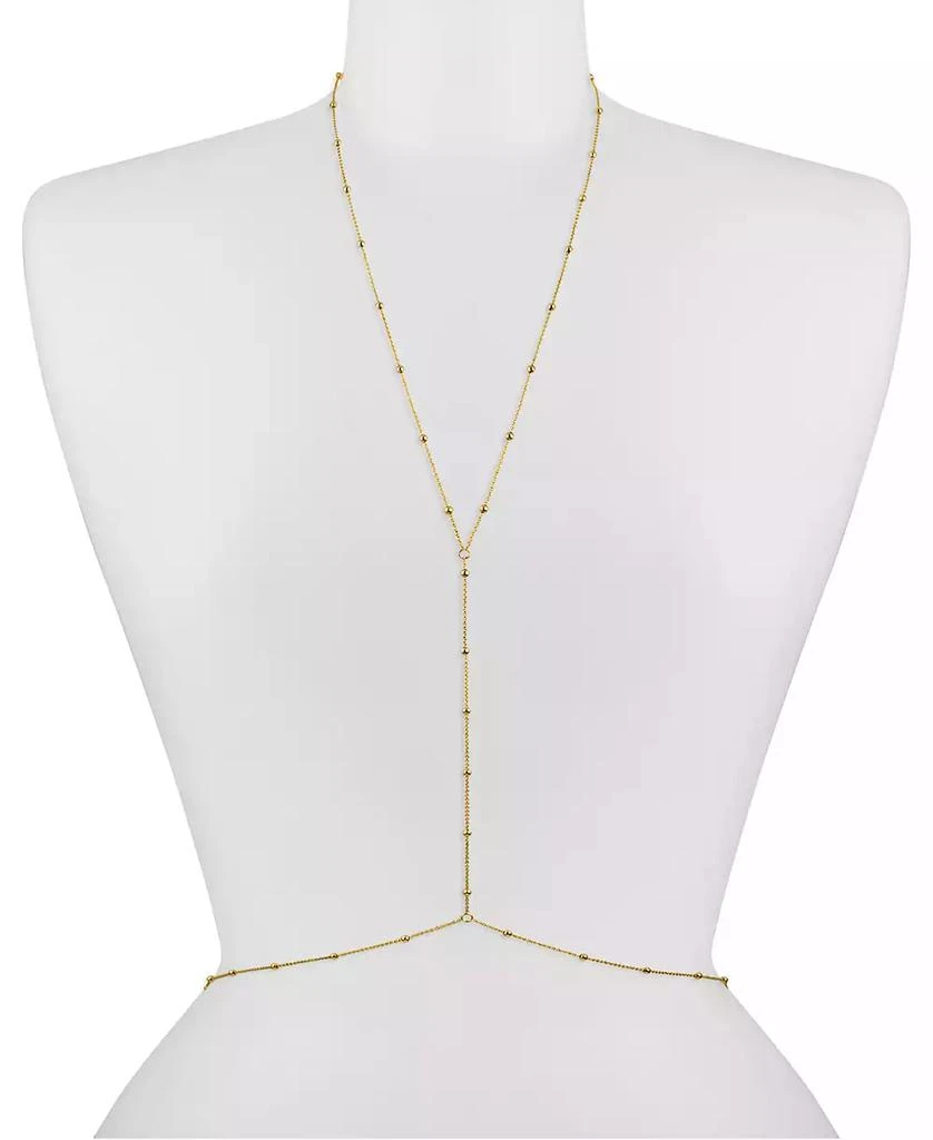 商品OMA THE LABEL|18k Gold-Plated Dainty Bead Body Chain,价格¥518,第3张图片详细描述