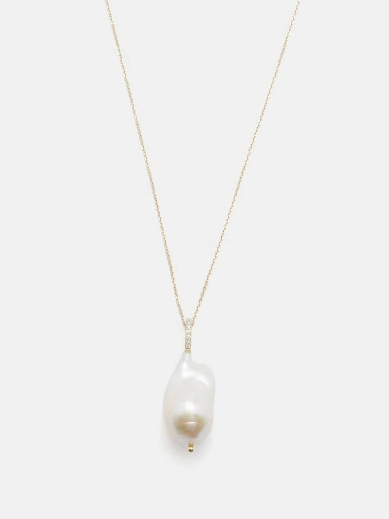 商品MATEO|Diamond, baroque pearl & 14kt gold necklace,价格¥4229,第2张图片详细描述