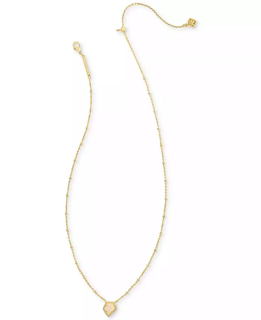 商品Kendra Scott|14k Gold-Plated Framed Drusy Stone 19" Adjustable Pendant Necklace,价格¥432,第2张图片详细描述