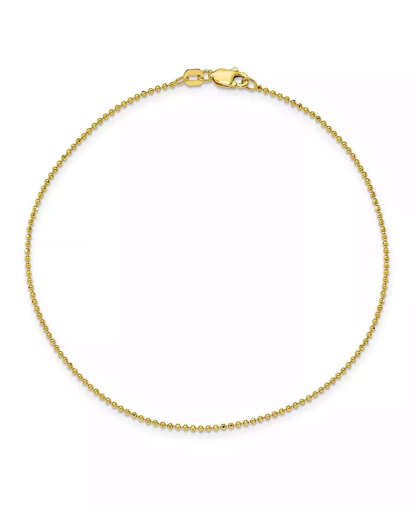 商品Macy's|Baby Ball Chain Anklet in 14k Yellow Gold,价格¥3816,第1张图片