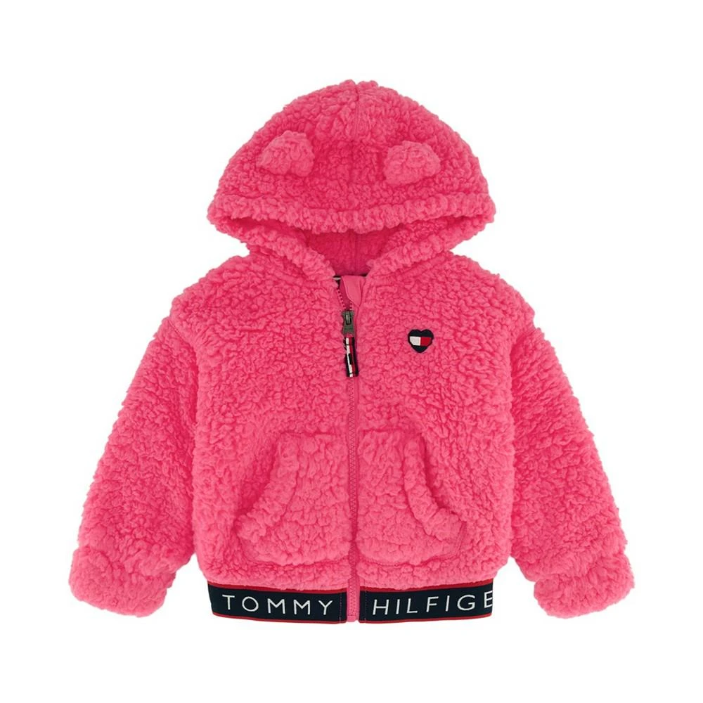 商品Tommy Hilfiger|Baby Girls Minky Hooded Jacket,价格¥206,第1张图片