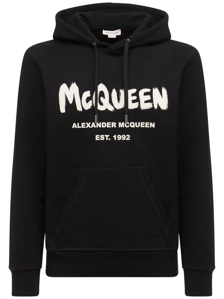 商品Alexander McQueen|Printed Cotton Sweatshirt,价格¥6267,第1张图片