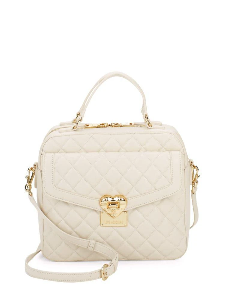 商品Moschino|Quilted Leather Satchel,价格¥1101,第1张图片