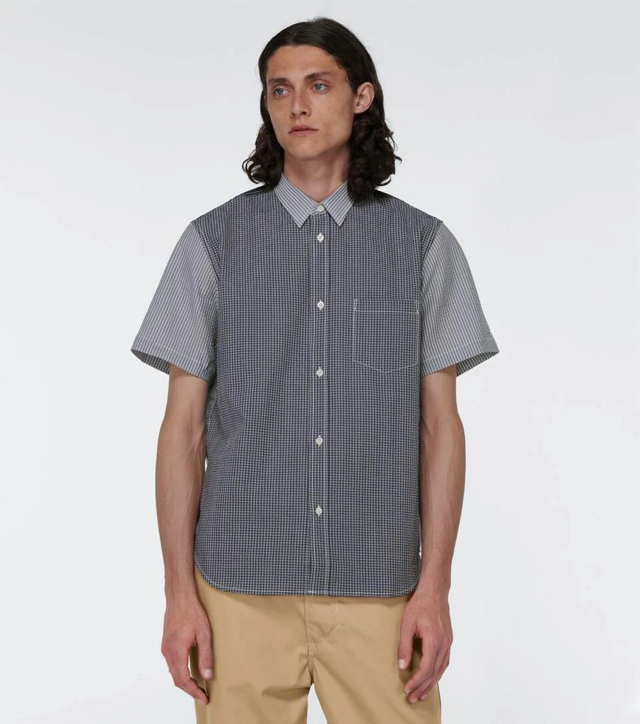 商品Comme des Garcons|Short-sleeved seersucker shirt,价格¥2438,第3张图片详细描述