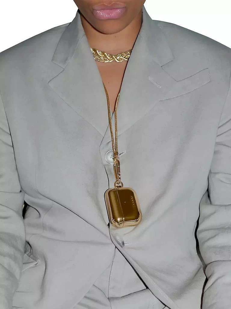 商品Tapper|18K Gold-Plated Brass Airpods Pro Neck Case,价格¥1218,第4张图片详细描述