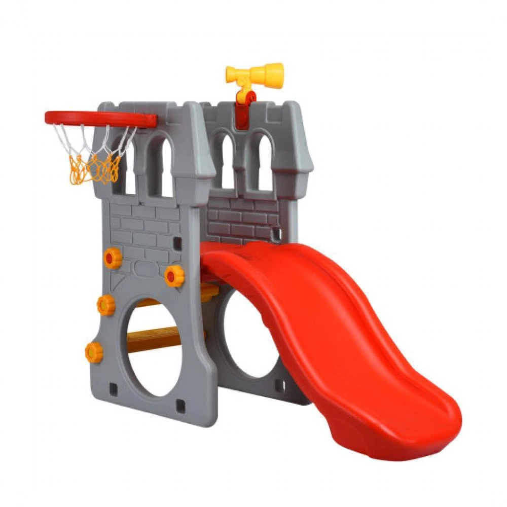 商品Hivvago|5 in 1 Toddler Climber Slide Playset with Basketball Hoop and Telescope,价格¥1832,第3张图片详细描述