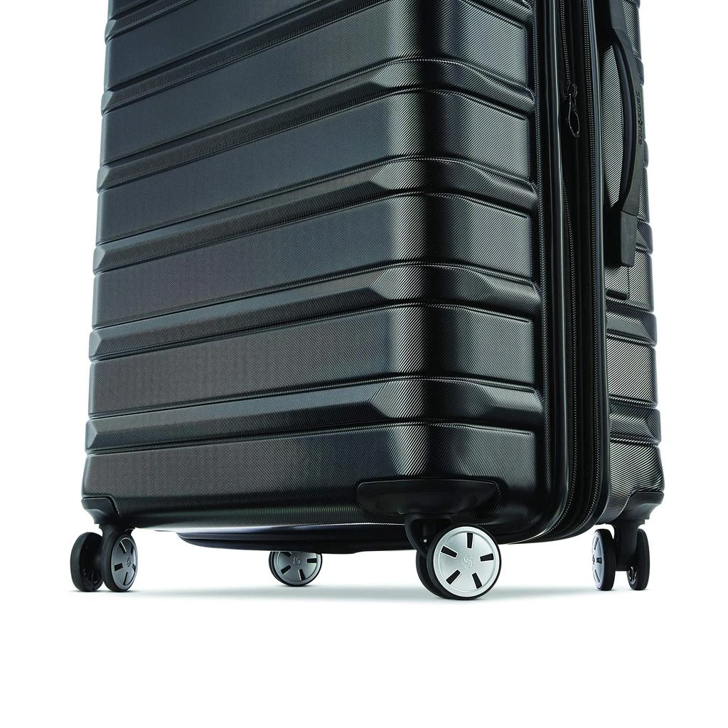 商品Samsonite|Samsonite Omni 2 Hardside Expandable Luggage with Spinner Wheels, Checked-Medium 24-Inch, Midnight Black,价格¥838,第4张图片详细描述