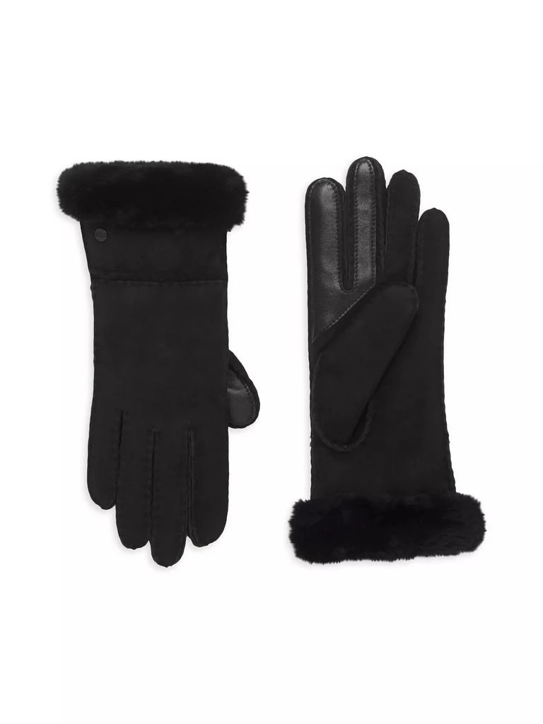 商品UGG|Suede & Sheepskin Seamed Tech Gloves,价格¥1290,第1张图片