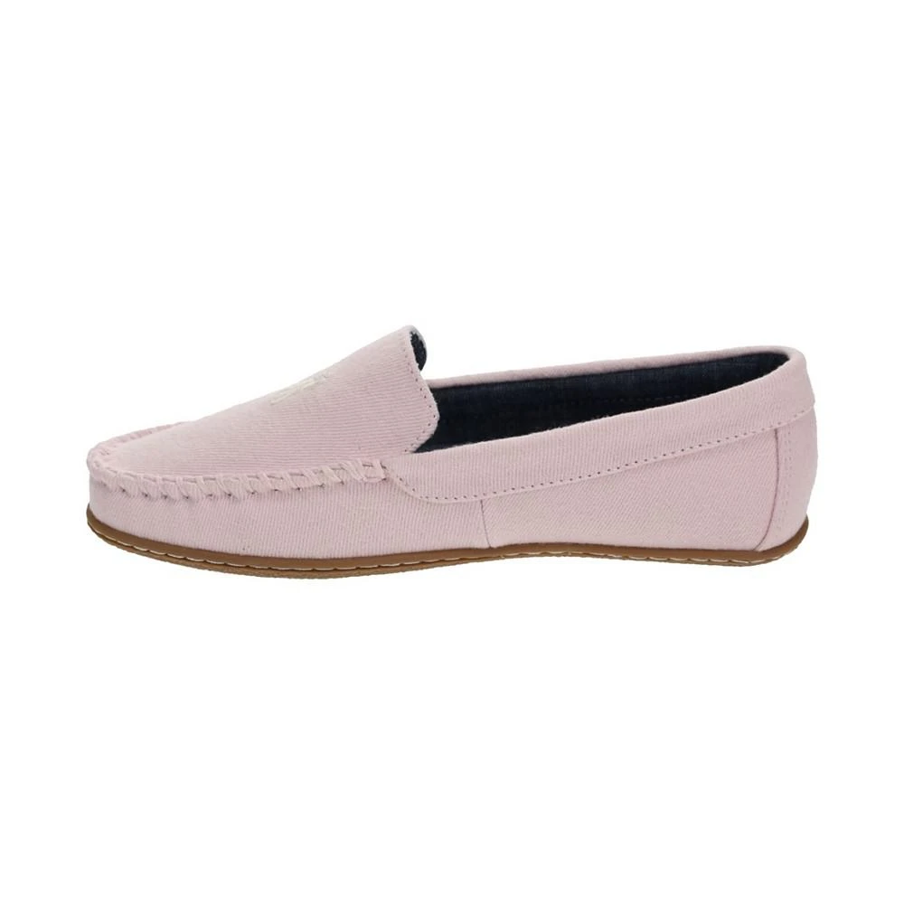 Women's Collins Washed Twill Fabric Moccasin Slippers 商品