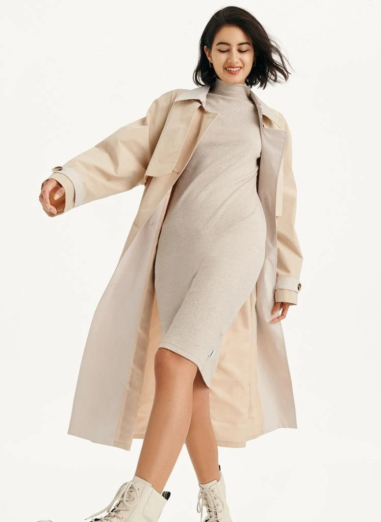 商品DKNY|Colorblocked Crinkle Trench,价格¥1436,第1张图片