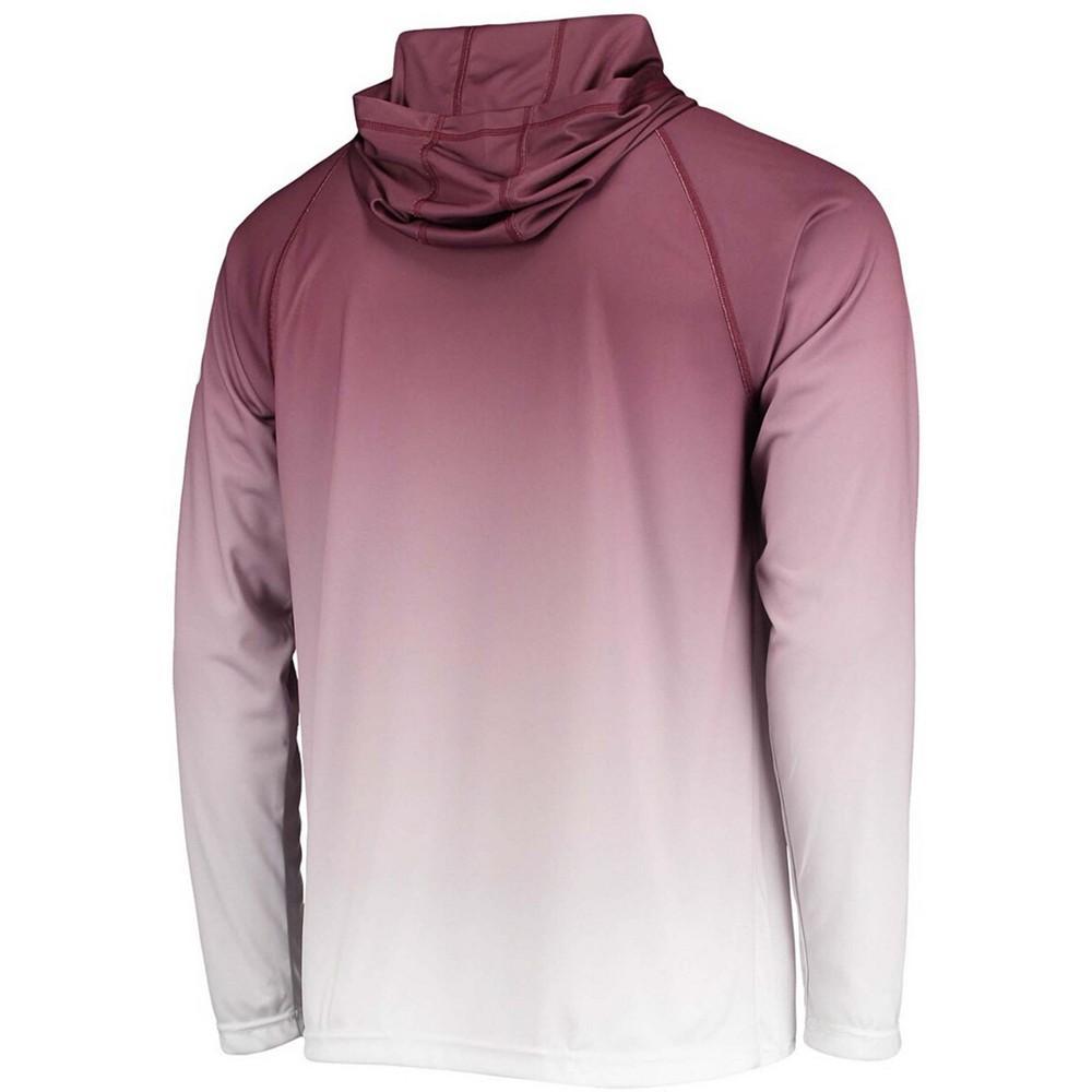 商品Columbia|Men's Maroon Texas A M Aggies Terminal Tackle Omni-Shade UPF 50 Long Sleeve Hooded T-shirt,价格¥442,第5张图片详细描述