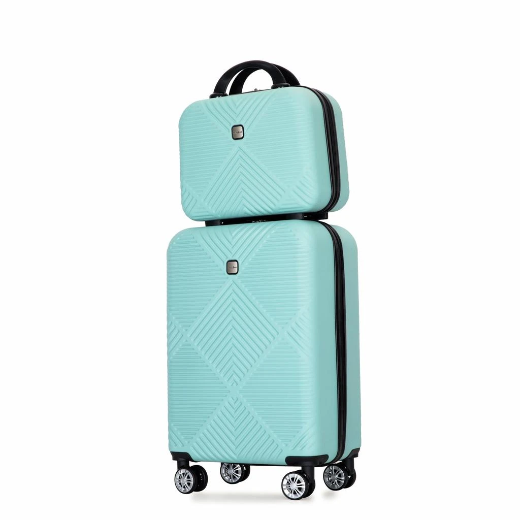 商品Streamdale Furniture|Streamdale Deluxe Two-Piece Carry-On and Cosmetic Case Set,价格¥852,第2张图片详细描述