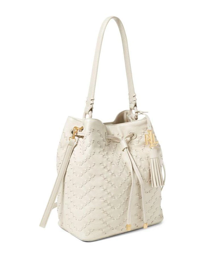 商品Ralph Lauren|Stitched Leather Debby Drawstring Bag,价格¥1123,第4张图片详细描述