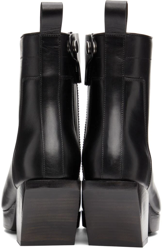 商品Rick Owens|Black Heeled Silver Boots,价格¥5600,第4张图片详细描述