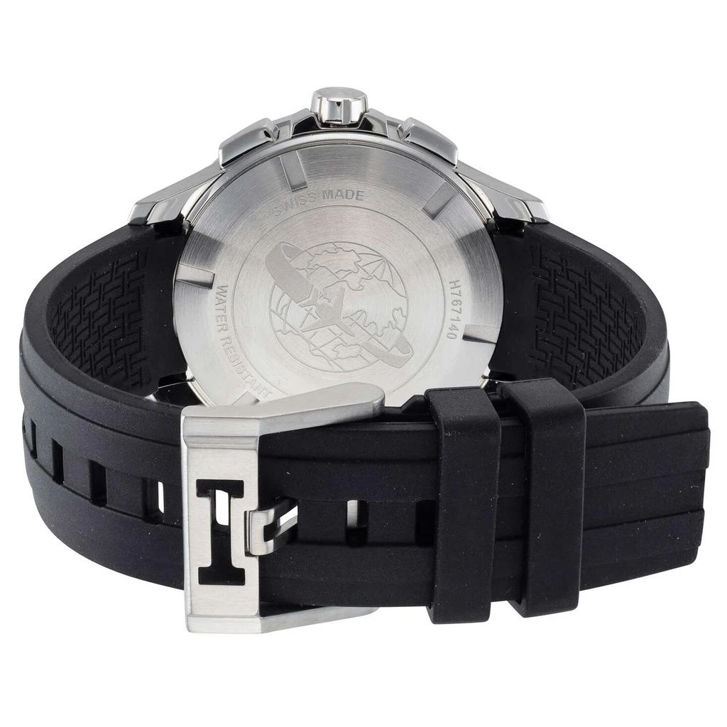商品Hamilton|Hamilton Men's Watch - Khaki Aviation Chrono Black Dial Rubber Strap | H76714335,价格¥5109,第3张图片详细描述