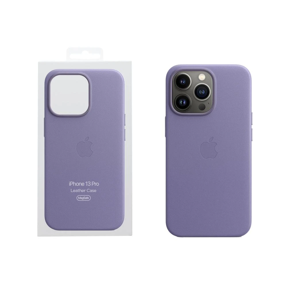 商品Apple|Genuine  iPhone 13 Pro Max Leather Case with MagSafe - Wisteria MM1P3FEA,价格¥191,第3张图片详细描述