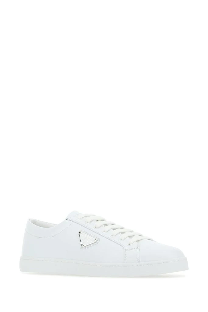 商品Prada|White leather sneakers,价格¥5234,第1张图片